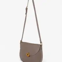 Сумка женская мессенджер TEXTURA на магните, с косметичкой, 28&times;4&times;20 см, серая