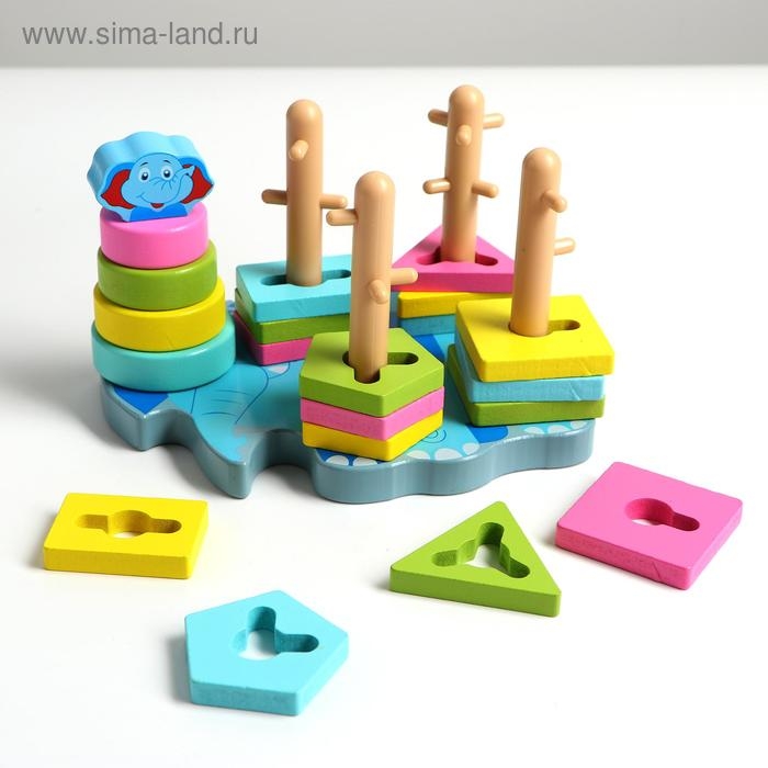 Пирамидка логическая «Слоник» Пирамидка логическая «Слоник»