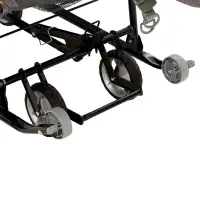 Санки - коляска Nika Kids &laquo;Наши детки 6&raquo;, чехол для ног, муфта, сумка, принт с ламой, серый