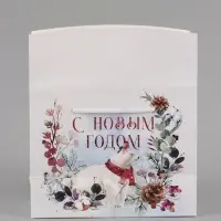 Пакеты подарочные новогодние &laquo;С Новым годом&raquo;, 3 шт., 23&times;18&times;11 см