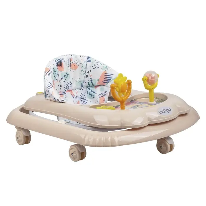 Ходунки «Верный друг», 7 колес, муз. игрушки, бежевый