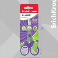 Ножницы детские 13 см, ErichKrause Standard Junior, с закруглёнными концами лезвий, МИКС