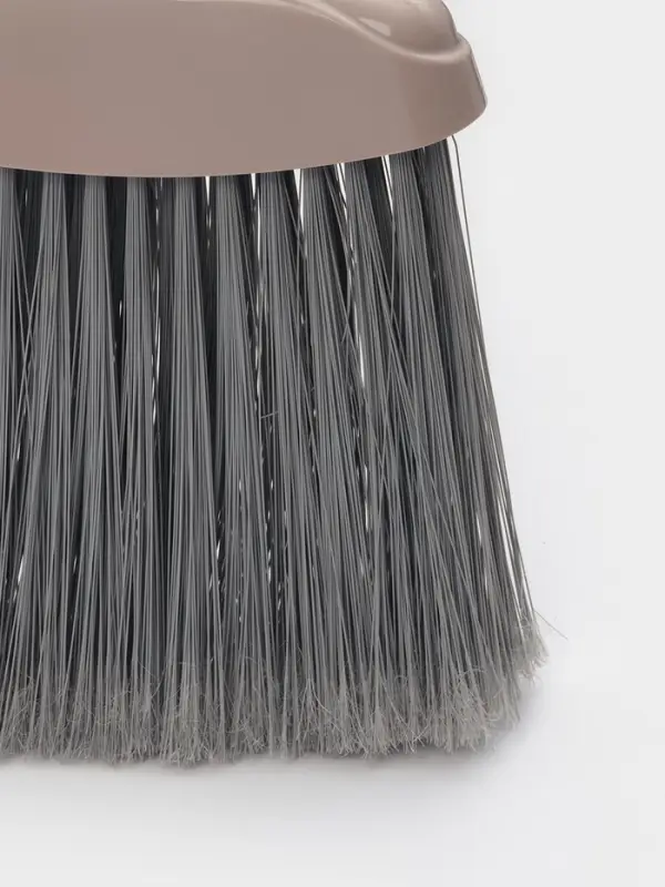 Щётка с совком для уборки &laquo;Ленивка&raquo;, 19.5&times;25&times;90 см, капучино