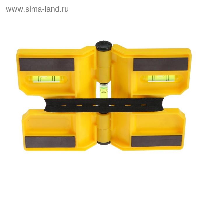 Уровень угловой магнитный ТУНДРА, складной, 3 глазка Уровень угловой магнитный ТУНДРА, складной, 3 глазка