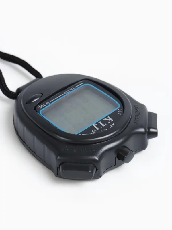 Секундомер ТА 230, 8.2&times;6.5&times;2 см, 30 отсечек, обратный отсчёт, будильник, часы, календарь