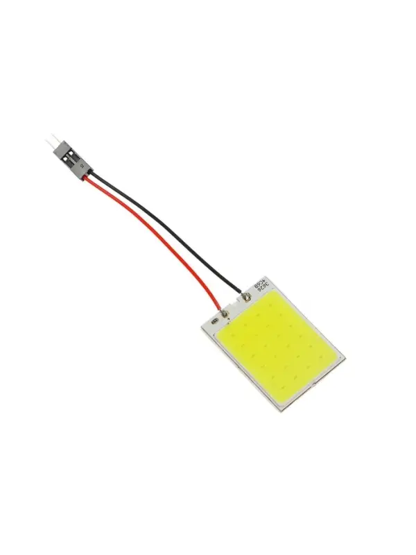 Автомобильная лампа светодиодная, 12 В, 24 SMD, два переходника, свет белый