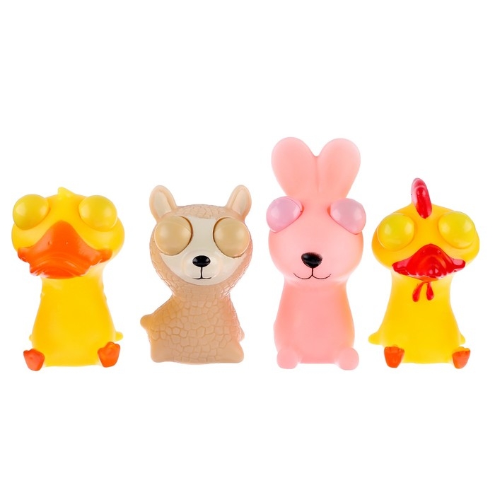 Мялка пучеглазик «Звери», виды МИКС Мялка пучеглазик «Звери», виды МИКС