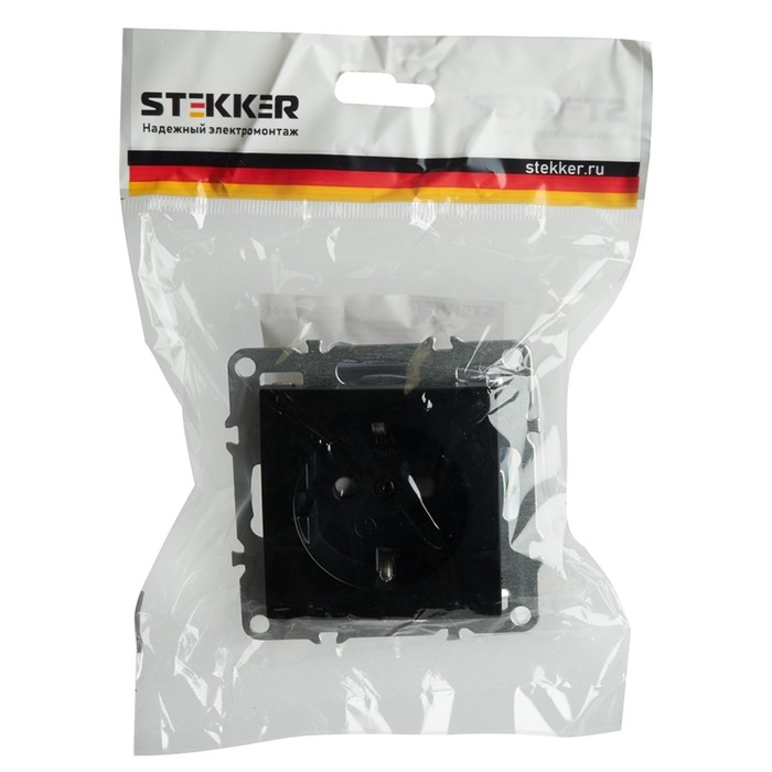 Розетка 1-местная с/з (механизм) с защитной шторкой, , STEKKER серия Эрна, PST16-9110-03, че 1022448 Розетка 1-местная с/з (механизм) с защитной шторкой, , STEKKER серия Эрна, PST16-9110-03, че 1022448