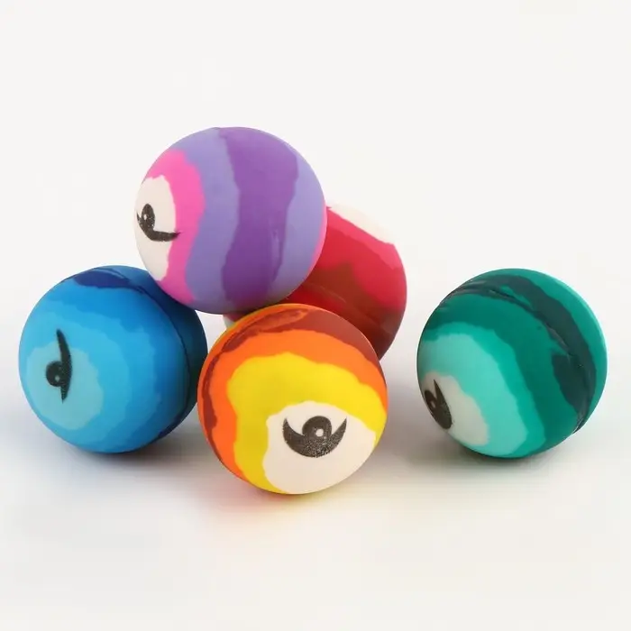 Мяч каучук «Полосатик», 3 см