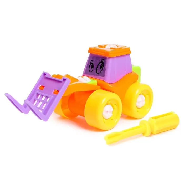 Конструктор винтовой &laquo;Трактор&raquo;, 21 деталь, цвета МИКС