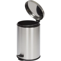 Ведро мусорное с педалью и доводчиком Luscan 20 л, матовое, нерж сталь