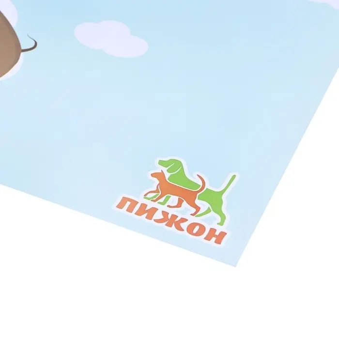 Коврик под миску  Коврик под миску "Пижон" 43 х 28 см "Полет таксы"