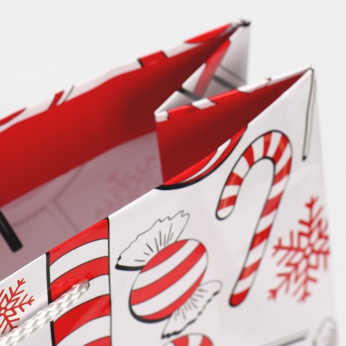 Пакет подарочный новогодний ламинированный «Сладости», L 28 х 38 х 9 см Пакет подарочный новогодний ламинированный «Сладости», L 28 х 38 х 9 см