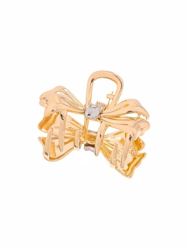 Крабик для волос &laquo;Хизер&raquo;, бант галант, 4.5 см, золотистый