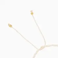 Браслет "Виколия" длина 16 см, цв. белый, золотистый