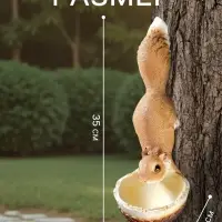 Подвесной декор - кормушка из полистоуна &laquo;Белочка&raquo;, 35&times;11&times;11 см