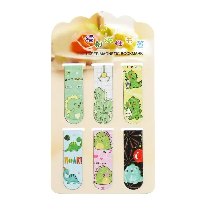 Набор магнитных закладок для книг Calligrata 6 штук, Набор магнитных закладок для книг Calligrata 6 штук, "Дракончики", МИКС