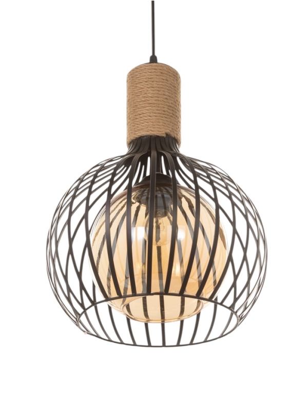 Светильник "Клубок" 1х40Вт Е27 черный 28х28х28см