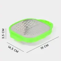 Тёрка с контейнером Доляна &laquo;Универсал&raquo;, 2 в 1, 19&times;14.5&times;3.5 см, зелёная