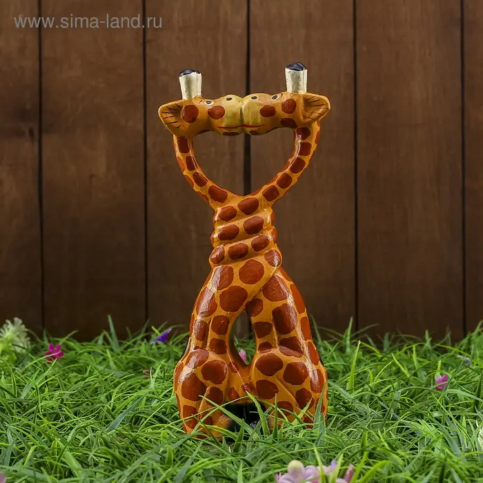 Сувенир «Целующиеся жирафы», 25×4×10 см, дерево Сувенир «Целующиеся жирафы», 25×4×10 см, дерево
