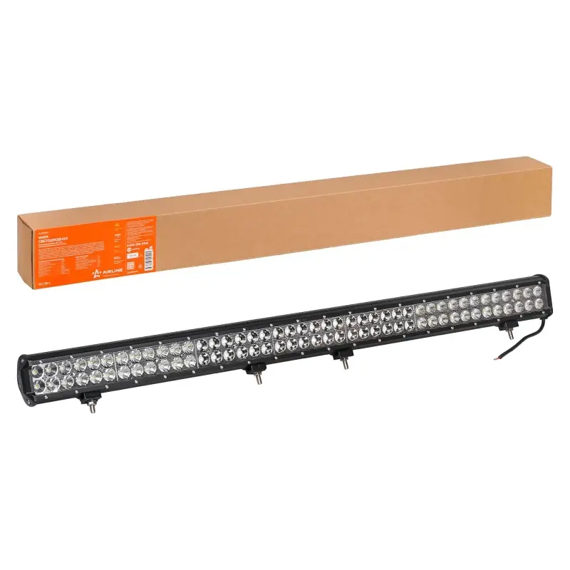 Фара светодиодная (балка) двухрядная, 84 LED комбинир. свет, 252W, (980х78х65) 12/24V