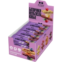 Батончик мюсли мультизлаковый Деловой Стандарт с черник и ежев 35г 24шт/уп