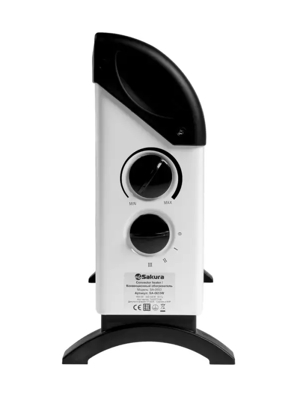 Конвектор электрический Sakura SA-0653W, 1800 Вт, до 18 м², напольный, механический термостат Конвектор электрический Sakura SA-0653W, 1800 Вт, до 18 м², напольный, механический термостат