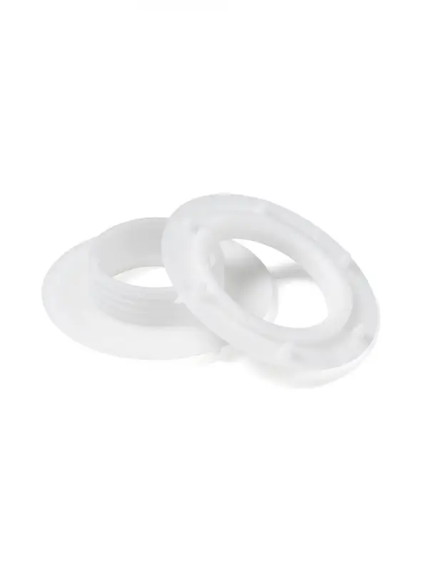 Люверсы для штор, d=15.5/26.5 мм, набор 100 шт., белые