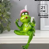 Фигурка полистоун лак на полку &laquo;Лягуха - модница&raquo;, 21&times;10&times;6.5 см