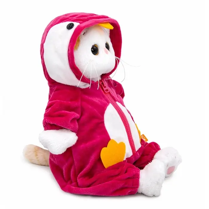 Мягкая игрушка "Кошечка Ли-Ли в кигуруми "Пингвин", 24 см LK24-178