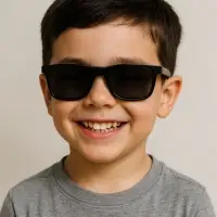 Очки солнцезащитные детские OneSun, uv 400, 13&times;12.4&times;3.9 см, линза 3.5&times;4.5 см, черные