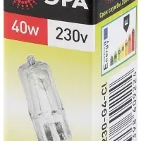 Лампа накаливания галогенная G4-JCD-40W-230V-CL (галоген, капсула, 40Вт, нейтр, G4) (100/1000/35000)