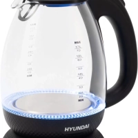 Чайник HYK-G3804 1,7л 2200Вт черный (стекло)