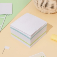 Блок для записей  запасной 9х9х5 цветной 65-80г