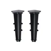 Угол внутренний для плинтуса &laquo;Деконика&raquo;, 85 мм, 2 штуки, цвет 007 чёрный