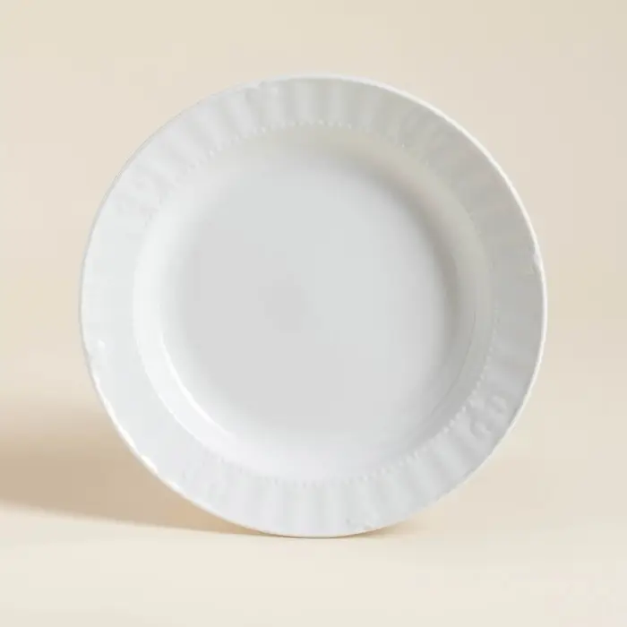 Тарелки SL Home &laquo;Винтаж фрэнч&raquo;, d=22.5 см, набор 2 шт., фарфор, белые