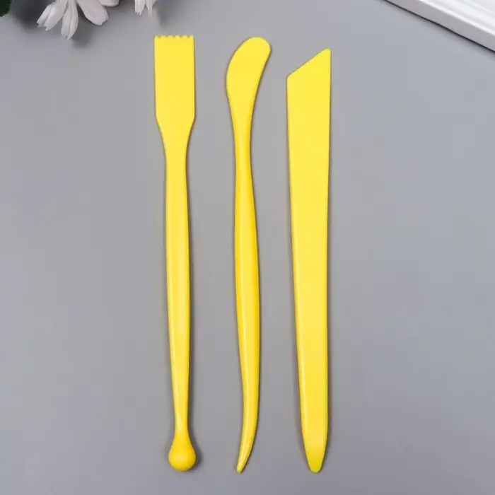 Инструменты для моделирования и придания формы набор 3 шт пластик 18 см МИКС Инструменты для моделирования и придания формы набор 3 шт пластик 18 см МИКС