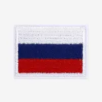 Термоаппликация флаг России, 3.5&times;2.5 см, набор 10 шт., триколор