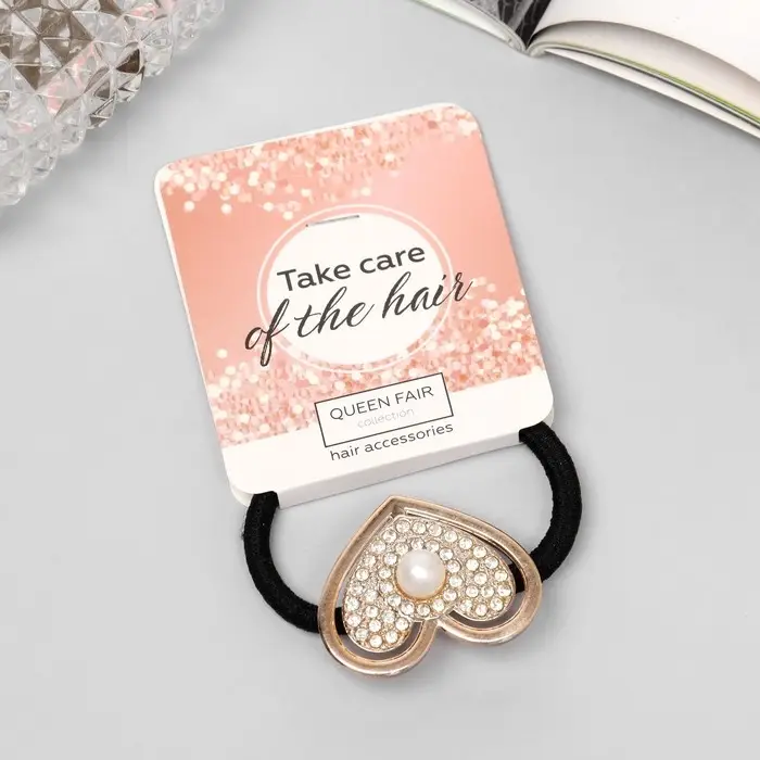 Резинка для волос Резинка для волос "Имоджин" сердце, 5 см