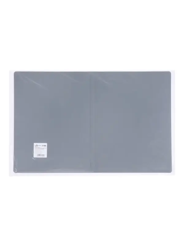 Папка с 10 вкладышами А4, 500 мкм, Calligrata, текстура &laquo;песок&raquo;, серая