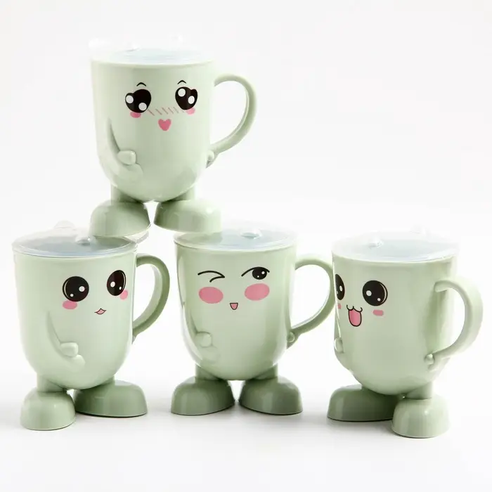 Кружка детская с крышкой Крошка Я, 270 мл., цвет и рисунок МИКС