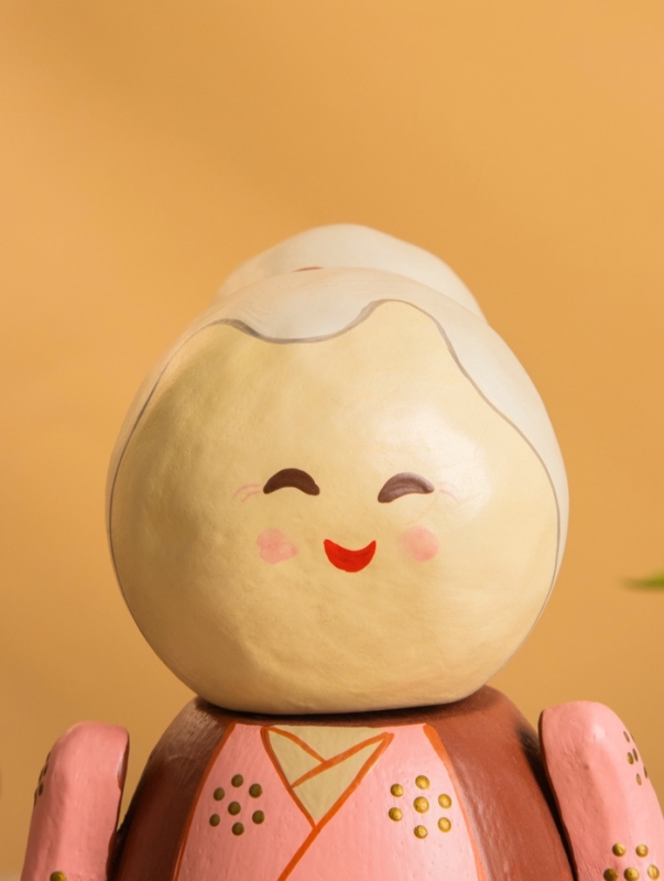Деревянная кукла кокеши «Бабушка Юки», 11×11×16 см Деревянная кукла кокеши «Бабушка Юки», 11×11×16 см