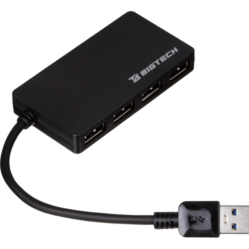 Разветвитель USB  HS005 USB 3.0x4/черный
