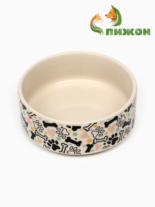 Миска керамическая  Миска керамическая "Собачья радость", 200 мл, 10,5 х 4 см