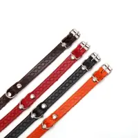 Ошейник, 1.2 см, ОШ 20-26 см, однослойный, неукрашенный, цвет и вид МИКС