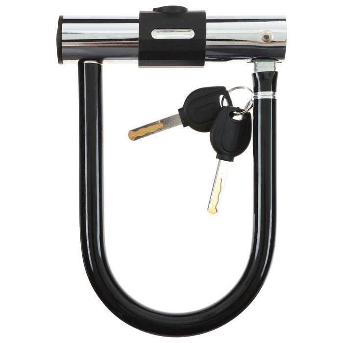 Замок для велосипеда Dream Bike, U-образный, 130x195 мм, цвет чёрный