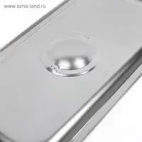 Крышка к гастроёмкости GN 1/3 Hanna Kn&ouml;vell, 32.5&times;17.6&times;1.5 см, толщина 0.6 мм, нержавеющая сталь