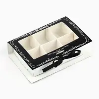 Коробка под 6 конфет с ячейками &laquo;Крутой мужик&raquo; 14.8&times;9.5&times;3.5 см