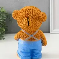 Копилка "Мишка в джинсах" коричневый, 19,5х13х11 см Копилка "Мишка в джинсах" коричневый, 19,5х13х11 см