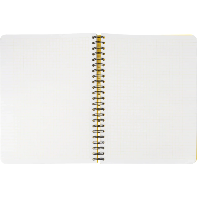 Бизнес-тетрадь А5,96л,кл,спир,пластик,тон.бл. Attache Bright colours Желтый